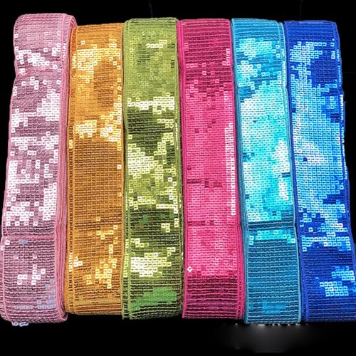 Stoffpailletten 20 Yards x 5mm(11 Reihen) Paillettenband zum Nähen aufnähen Pailletten-Bänder Paillettenverzierung Paillettenbesatz Kleidung Dekoband Bordüre Glitzerband zum Aufnähengrau von Pmnzdy