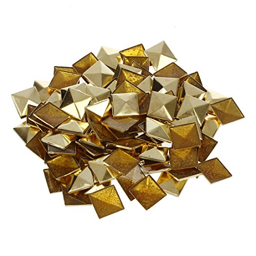 Pndjkkeeg 100 x 10 mm Punk Nieten mit Krallen Gold von Pndjkkeeg