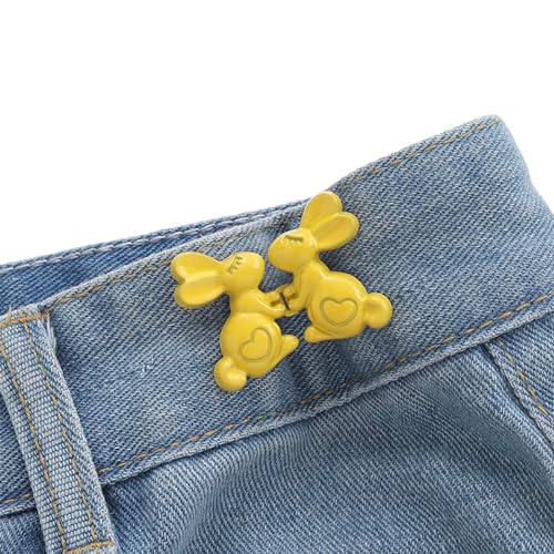 1 Paar Metall-Jeansknöpfe, abnehmbare Hosen-Clips, Knopfnadeln, Taillenspanner für Kleidung, Nähwerkzeuge, Taillenverschlüsse für Hosen, Hosenspanner für Taille, Taillenversteller für Hosen von Pnuokn
