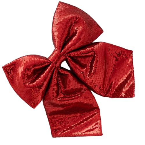 Pnuokn Filigrane Stoffschleifen, buntes Stoff-Schmetterling-Ornament, personalisierte Pailletten-Schleife für Weihnachtsbaum-Dekoration, bunter Stoff-Schmetterling-Ornament von Pnuokn