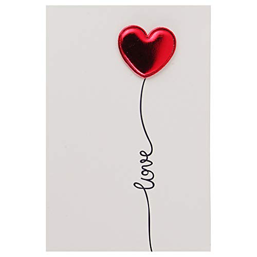 Valentinstag Herzform Grußkarte Design Love Stereo I Love You Karte Geburtstagskarte Grußkarten Geburtstag Sohn von Pnuokn