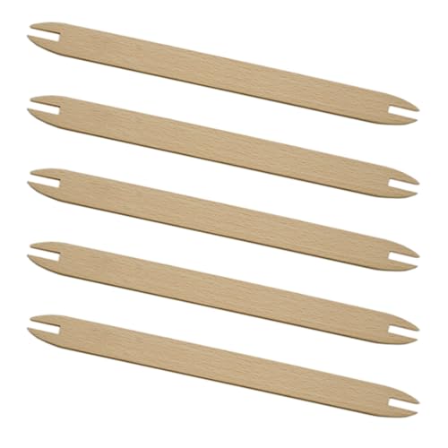 5Pcs Holz Weben Sticks 6 Zoll 11 8 Zoll Weben Shuttles Für Pullover Schal Handwerk Tapisserie Stricken Zubehör von Pocoiau