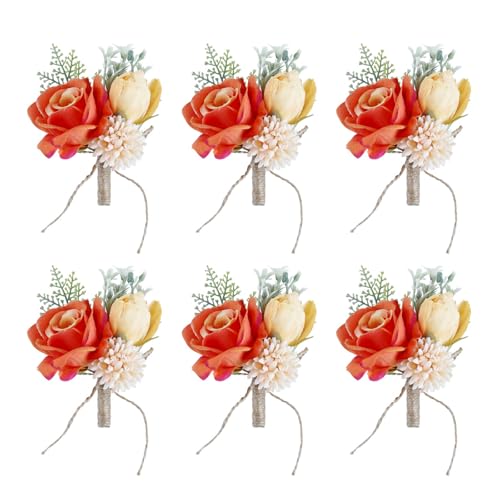 Bankett Corsage Boutonniere Für Hochzeitsfeiern Und Feiern Exquisite Hochzeits Boutonnieres Künstliche von Pocoiau