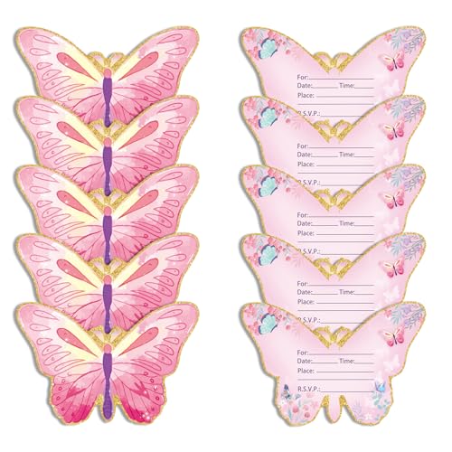 Butterfly Birthday Party Supplies 1Set Enthält Platten Servietten Tassen Flaggen Und Verschiedene Dekorationen Optional von Pocoiau