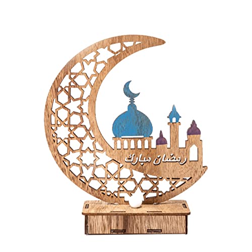 Eid Holzornament Holz Mond Stern Basteln Ornamente von Pocoiau