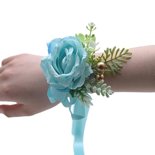 Handblumen, handgearbeitet, für Hochzeiten, Zeremonien, Brautjungfern, zarte Handarbeit, bunte Rosen, für Hochzeiten von Pocoiau