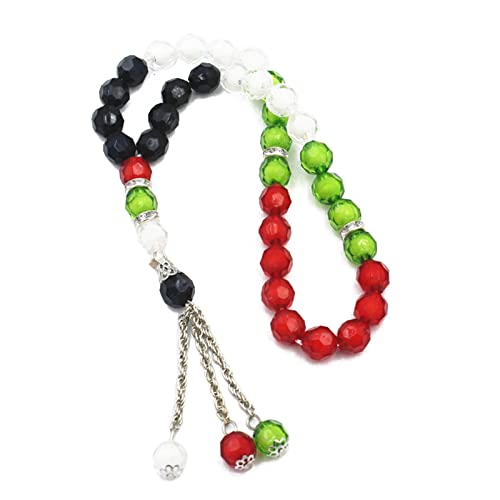 Muslimische Haltende Rosenkranzperlen Islamische Gebetsperlen 33 Fingerperlen Islamische 10-mm Farben Acrylperlen Zur Herstellung Von Armbändern von Pocoiau