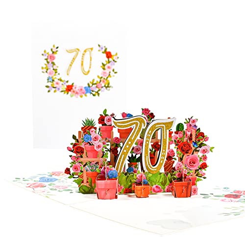 Pocoiau 3D Blumen Jubiläumskarten Set Blumen Dekoratives Kartonzubehör Für Geburtstag Hochzeit Festival Nachrichtenkarte von Pocoiau