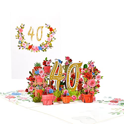 Pocoiau 3D Blumen Jubiläumskarten Set Blumen Dekoratives Kartonzubehör Für Geburtstag Hochzeit Festival Nachrichtenkarte von Pocoiau