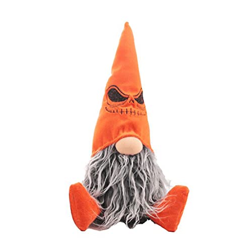 Pocoiau Halloween handgefertigte Tomte schwedische Zwerge sitzende Nisse skandinavische Zwerge Ornamente Tischdekoration von Pocoiau