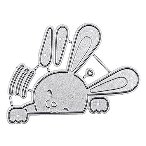 Pocoiau Schöne Osterhase Metall Stanzformen Schablone Scrapbooking Album Stempel Papier Karte Prägung Dekoration Handwerk von Pocoiau