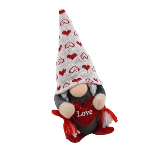 Pocoiau Valentinstag Zwerge Plüschpuppen Mit Herz Liebe Home Ornament Tomtes Tischfiguren Geschenk Hochzeiten Party Dekoration von Pocoiau