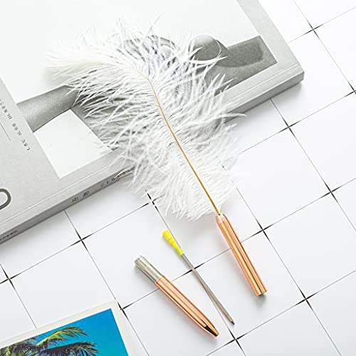 Retro White Ballpoint Pen Exquisit Siganture Stift Nachfüllbar Kugelschreiber Für Hochzeitsbürogeschäftsgeschenk von Pocoiau