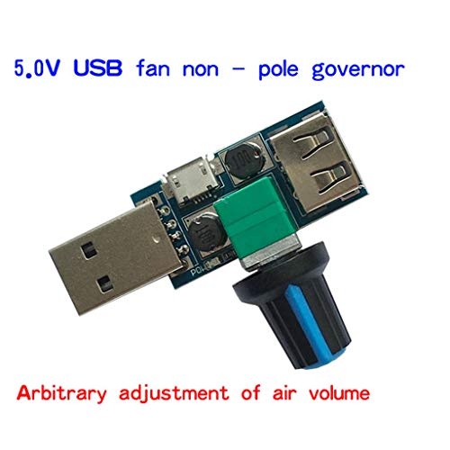 USB Lüftergeschwindigkeitsregler Für 4–12 V Zur Geräuschreduzierung Multi Stall Anpassung Gove von Pocoiau