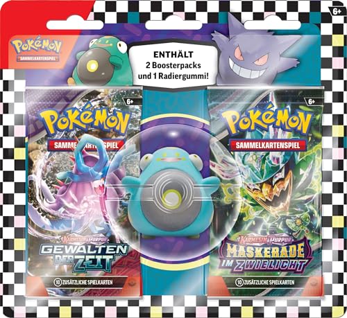 Pokémon -Sammelkartenspiel: Radiergummi-Blister für den Schulanfang - Wampitz (1 Radiergummi & 2 Boosterpacks) von Pokémon