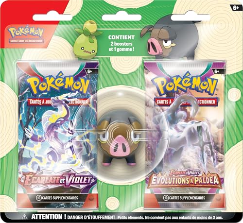 Pokémon - Blisterverpackung mit Radiergummi, "C'est la Entréme", Gourmelet von Pokémon