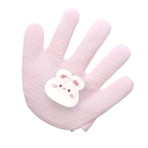 Baby Beruhigende Handfläche, Baby Schreckprävention Schlafhilfe Handkissen, Elektrisch Beruhigendes Handkissen, Sanft Beruhigend, 20 cm, Rosa für Babys von Pokronc