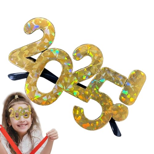 Pokronc 2025 Glasses | New Year Eye Glasses | Cute 2025 Eye Shades | Number Glasses | New Year's Photography Glasses Props | Funny Glasses | 2025 Eye Wear Glasses For Family & Friends von Pokronc