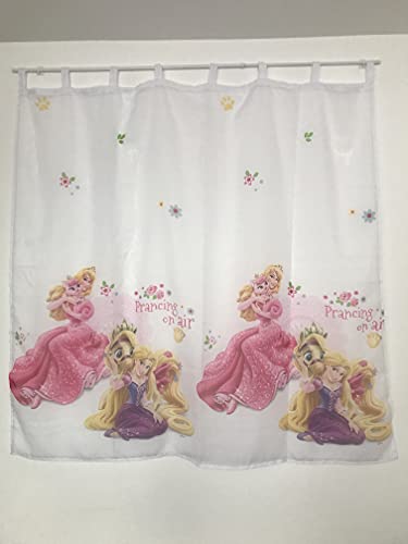 Voile-Gardine, Prinzessin, Rapunzel, mit Schlaufen, 75 cm, 150 Stück von Poland