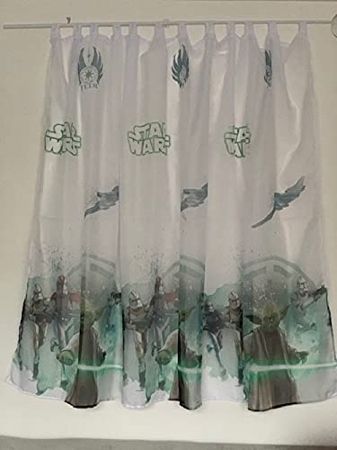 Voile-Gardine Star Wars Jedi mit Schlaufen (150 cm, 150 cm) von Poland