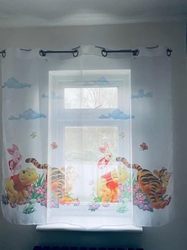 Voile-Vorhänge Winnie Puuh mit Ösenringen, 150 cm, 150 Stück von Poland