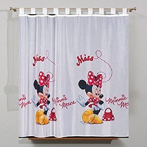 Voile-Vorhang, Minnie Maus, mit Schlaufen, 150 cm, 200 Stück von Poland