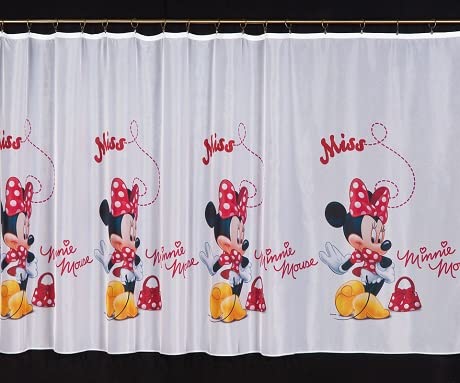 Voile-Vorhang Minnie Mousse, mit Schlitzen, 150 cm von Poland