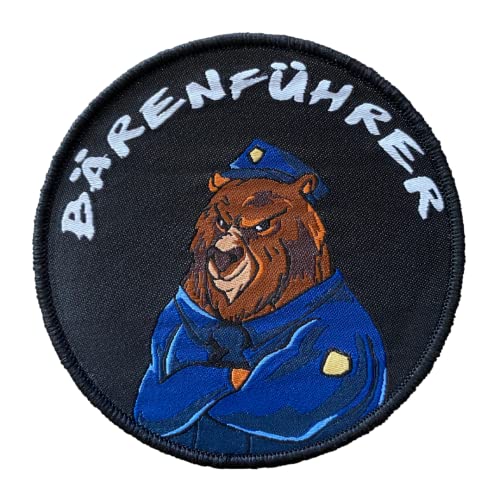 Bärenführer Textil Patch mit Klett Polizei von Polizeimemesshop