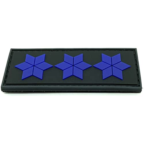 Dienstgrad Polizeiobermeister PVC Rubber Patch mit Klett - Polizei - Obermeister von Polizeimemesshop