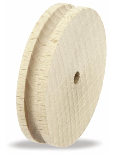 Pollin-Choice Buchen-Holzrad, 45mm, mit Rille von Pollin-Choice