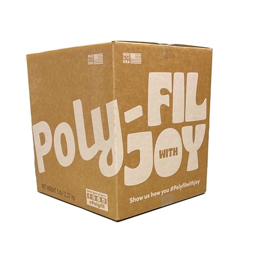 Poly-Fil Hochwertige Polyesterfaser-Füllung, 2,3 kg Box, Weiß von Poly-Fil