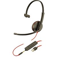 poly Blackwire C3215 USB-Headset schwarz von Poly