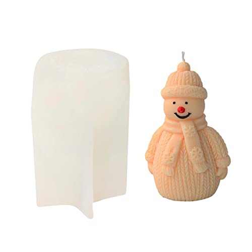 Silikonform Weihnachten Kerzenform Gießform Fondant Silikon Form Kerzengießform Silikonform Harz Figur Form Für Die Herstellung Von Kerzen, Aromasteinen, Schokolade von Pomrone