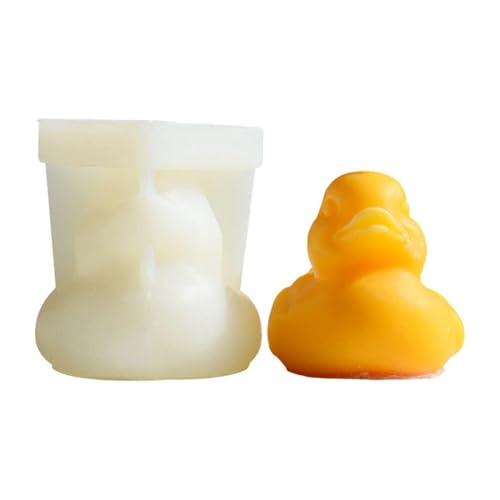 Ente Kerzenform Silikon, Kerzen Silikonformen, Seifenformen Ente Backform, Kerzenform zum Gießen Silikon für Duftkerzen Fondant Tortendeko Schokolade Seife Sojawachs Kerzen Epoxidharz Handwerk von Pomurom