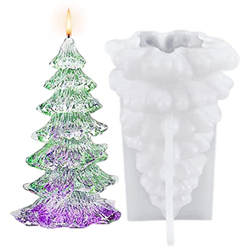 Weihnachten Silikonformen - 3D Silikonform Kerze Weihnachtsmann Weihnachtsbaum Weihnachtskerzen Deko - Kerzenformen Silikon Silikon Kerzen Gießform Silikonform Weihnachten Für Kerzen Gießen von Pomurom