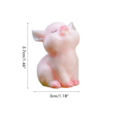 Mini-Schwein-Figur, Schwein, Zum Basteln, Kuchendekoration, 8 Stück, für Zuhause (Nr. 1-8) von Pongnas