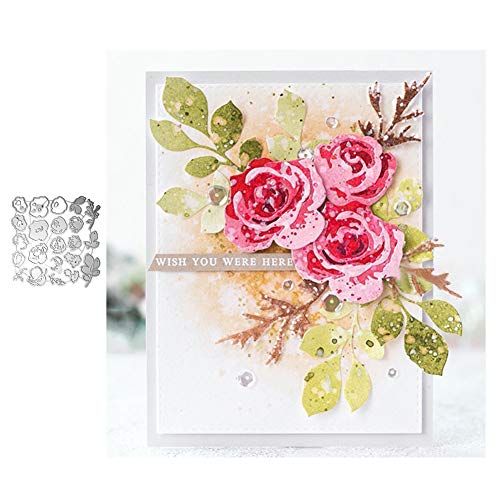 Ponnen Blume Blätter Stanzbögen Stanzschablonen Scrapbooking Stanzmaschine Stanzformen für Scrapbooking Kartenbasteln Album Papier Dekor von Ponnen