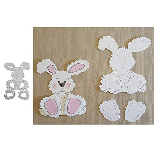 Ponnen Ostern Hase Stanzbögen Stanzschablonen Scrapbooking Stanzmaschine Stanzformen für Scrapbooking Kartenbasteln Album Papier Dekor von Ponnen