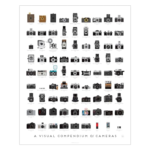 Pop Chart A Visual Compendium of Cameras Posterdruck, 40,6 x 50,8 cm, mehrfarbig von Pop Chart Lab