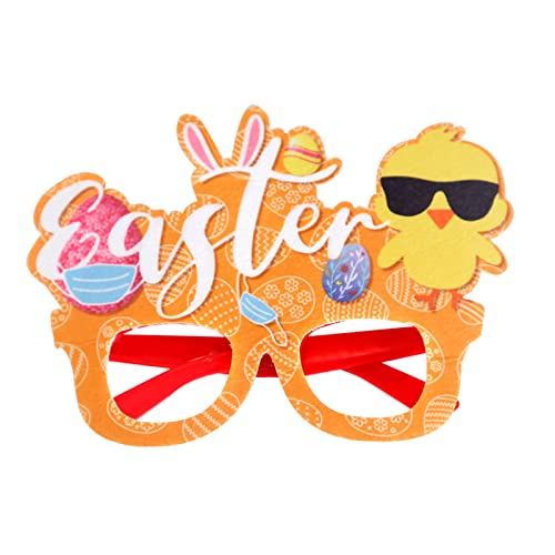 Porceosy Osterbrille Osterbrille Niedlich Up Filz Cartoon Bunny Muster Brille Party Dekoration Kinder Geschenk Ostern Cosplay Brille Cosplay Brillen Rahmen von Porceosy