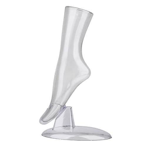 Weibliche transparente Schaufensterpupplung Fußmodell Plastik Sneaker Socken Schuhe Stand Display für Frauen Kids Shop von Porgeel