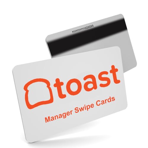 25 Toast POS Manager Swipe Cards + 1 Kreditkartenleser Reinigungskarten von Pos-Depot.com