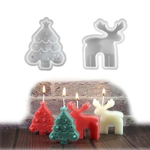 Silikonform Weihnachten Silikonformen gießformen, Kamel Weihnachtsbaum Set gießformen silikon, Kerze Gips Seife Weihnachten DIY Handwerk von Posbaer