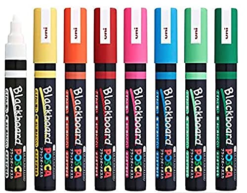 POSCA - Acrylfarbe Marker Set, 8 Farben mittel, PC-5M (PC5M 8) von Faber-Castell