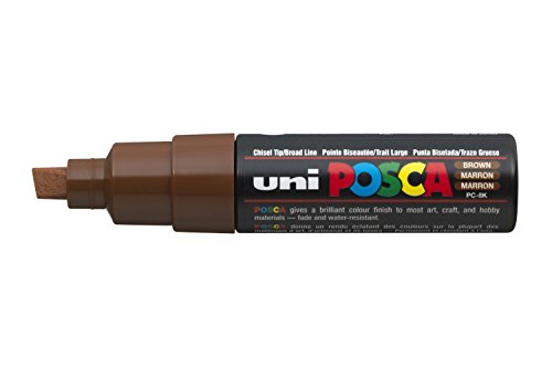 Uni : Posca Marker : PC-8K : Chisel Tip : 8mm : Brown von Posca