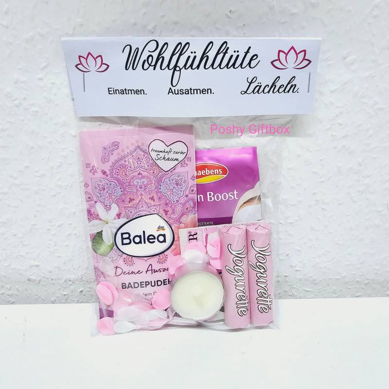 Wellnesstüte/Kleine Auszeit/Entspannungsbox/Wellness Zum Verschenken/Geschenke Für Sie/Wellnesbox/Spa Day/Wohlfühltüte Freundin, Kollegin von PoshyGiftbox