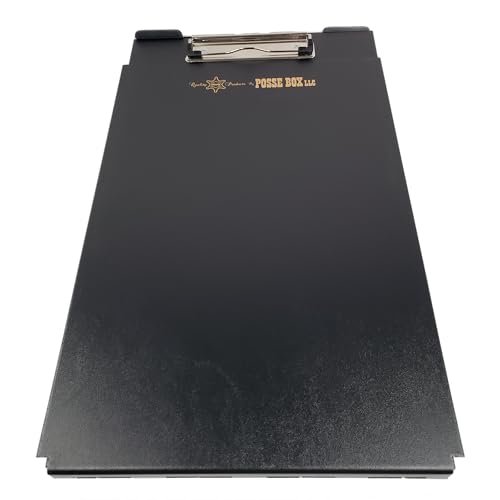 Posse Box - Formularhalter SSA-46-BV · Schwarzes Vinyl-Aluminium · 36,8 x 24,9 x 2,2 cm · Aufbewahrungs-Organizer von Posse Box