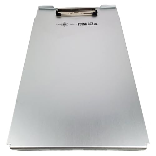 Posse Box - Formularhalter in legaler Größe SSA-46 · eloxiertes Aluminium in Silber · 36,8 x 24,9 x 2,2 cm · Aufbewahrungs-Organizer von Posse Box