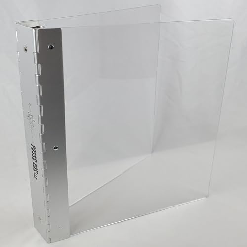 Posse Box Ringbuch mit 3 Ringen, 2,5 cm, RD-27-AC, transparentes Acryl, 29,8 x 25,4 x 2,5 cm, Aufbewahrungs-Organizer von Posse Box