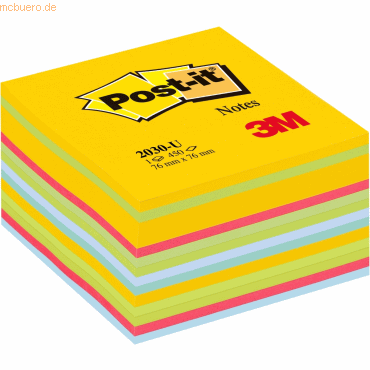 Post-it Haftnotiz Würfel 76 x 76 mm 450 Blatt 6 Farben von Post-It